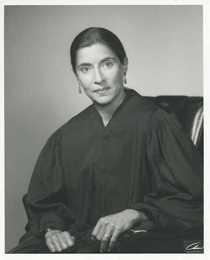 Ruth Bader Ginsburg, in 1980, serving as a federal appeals court judge.