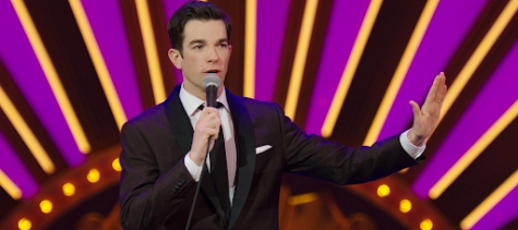 John Mulaney performing his Netflix special, Kid Gorgeous at Radio City, in 2018.
